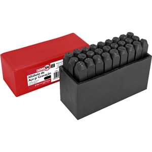 Alfabeto/punção de aço para gravação, 10 mm, NOVE54