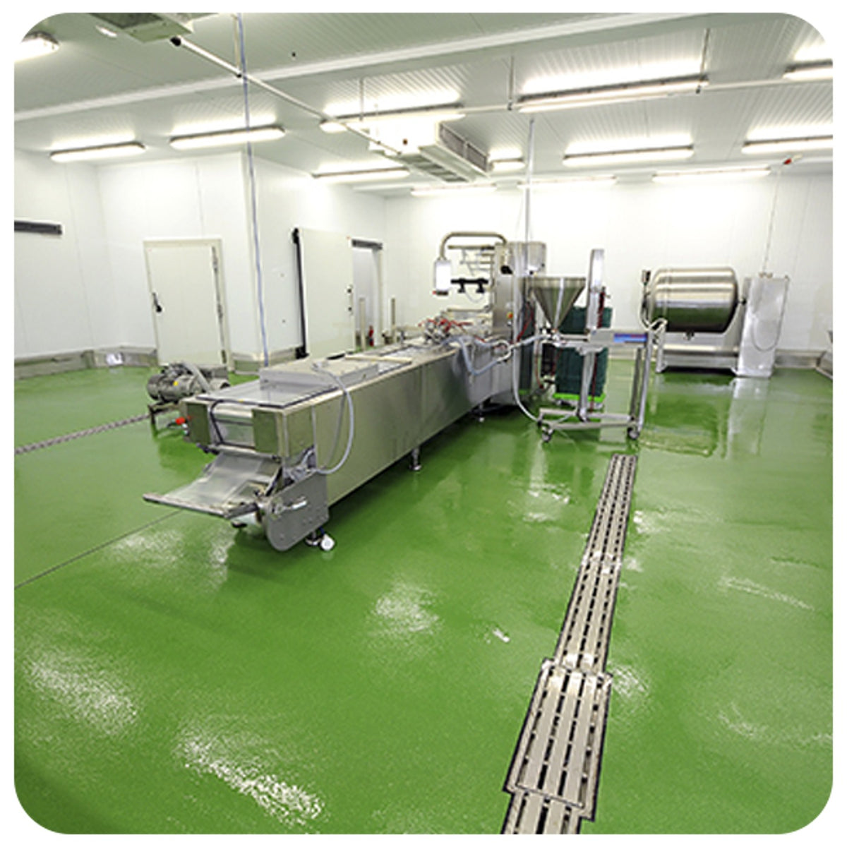 Flowshield SL Viapol piso epóxi autonivelante decorativo, de 1 a 3 mm, para cozinhas e salas de embalagem