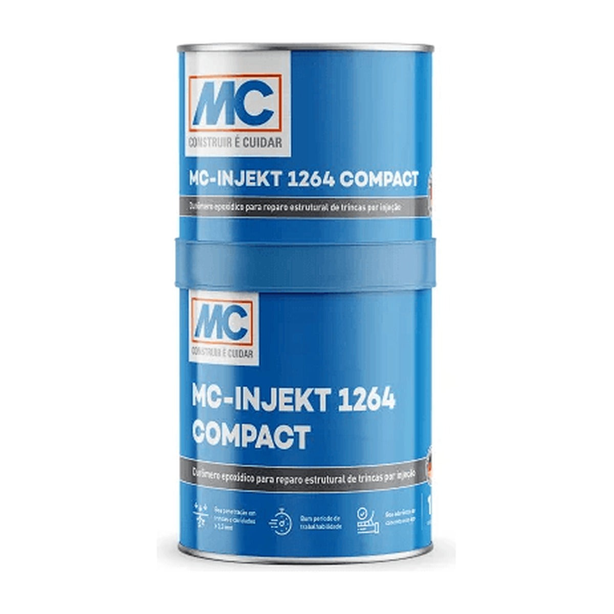 Resina epóxi de injeção MC-Injekt 1264 Compact para trincas 1 kg