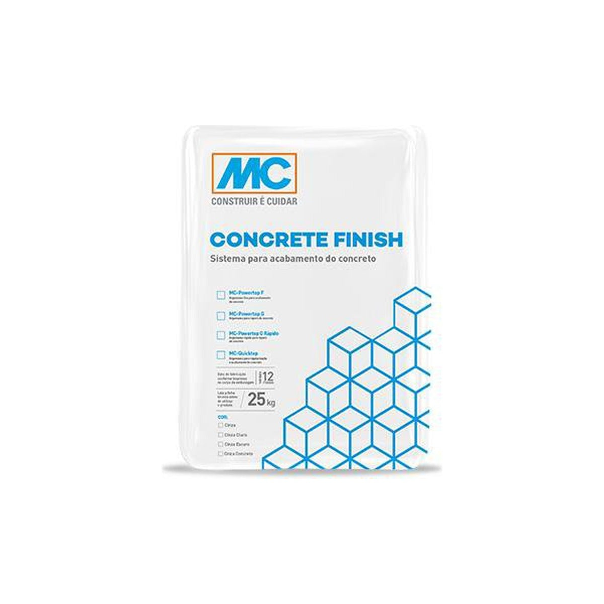 Argamassa de estucamento MC-Quicktop para concreto aparente 25 kg