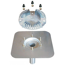 Captador para laje em aço inox com grelha em alumínio fundido para drenagem pluvial