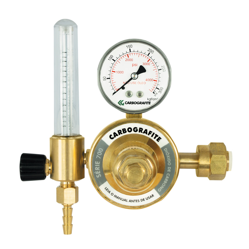 Regulador de Pressão Série 700 Cilindro CO2 com Fluxômetro