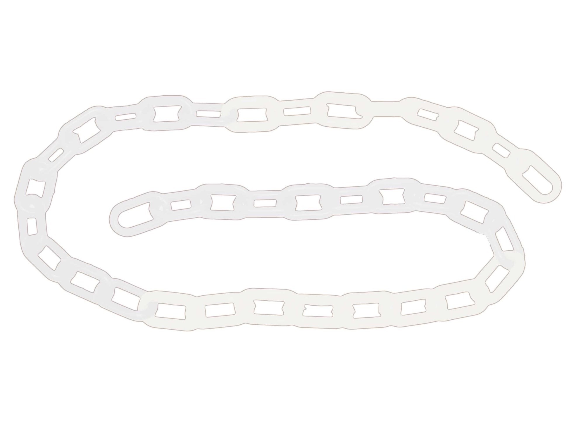Corrente Plástica Branca 10mm (5 metros) - Carbografite