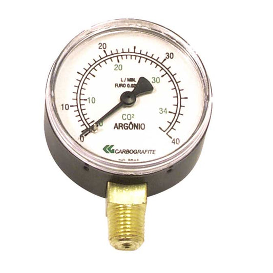 Manômetro AP Oxigênio/Nitrogênio/Argônio/CO2 0-315kg