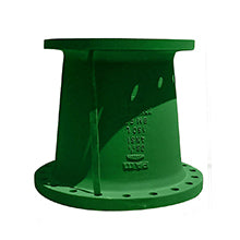 Redução Industrial com Flanges