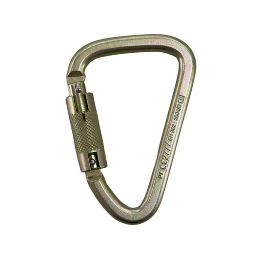 Mosquetão Aço Tipo Pera Tripla Trava CG256 (abertura 24mm) - Carbografite