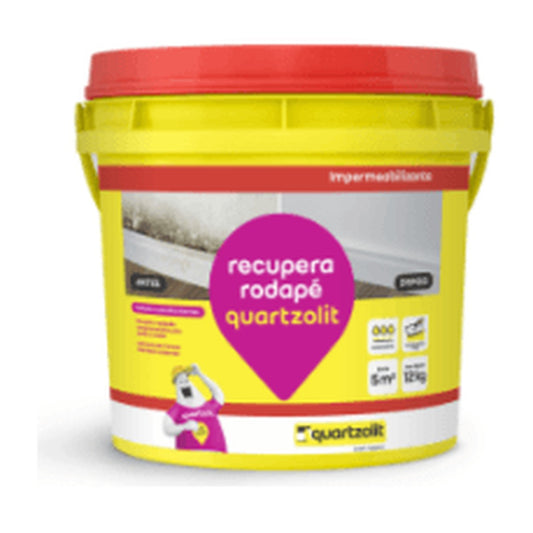 Impermeabilizante Recupera Rodapé Quartzolit contra umidade ascendente 12 kg