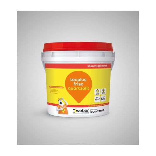 Impermeabilizante acrílico Tecplus Friso Quartzolit para frisos e fachadas 12 kg