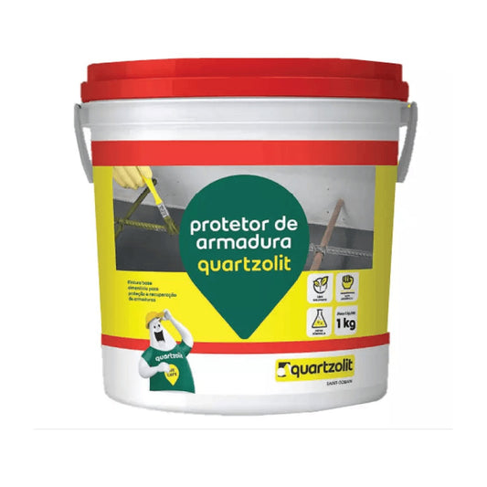 Protetor de armadura cimentício Quartzolit contra corrosão 1 kg