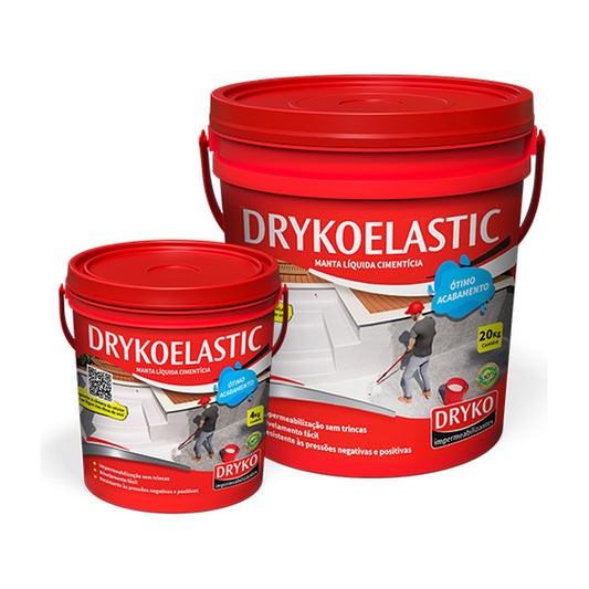 Manta líquida cimentícia flexível Drykoelastic para lajes e piscinas