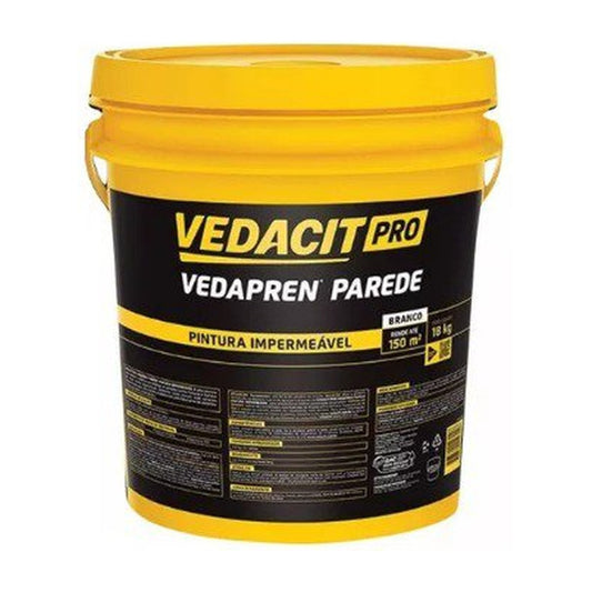 Tinta impermeabilizante acrílica Vedapren Pro Parede branco 18 kg