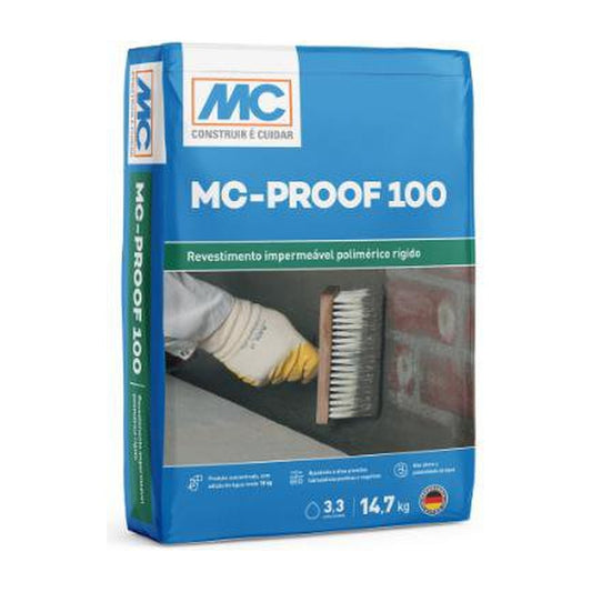 Argamassa polimérica rígida MC-Proof 100 para impermeabilização sob pressão 14,7 kg