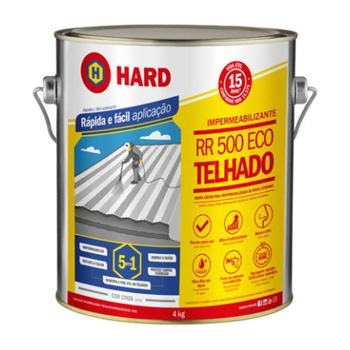 Manta líquida MS Polymer Hard Flexpren para área interna 4 kg