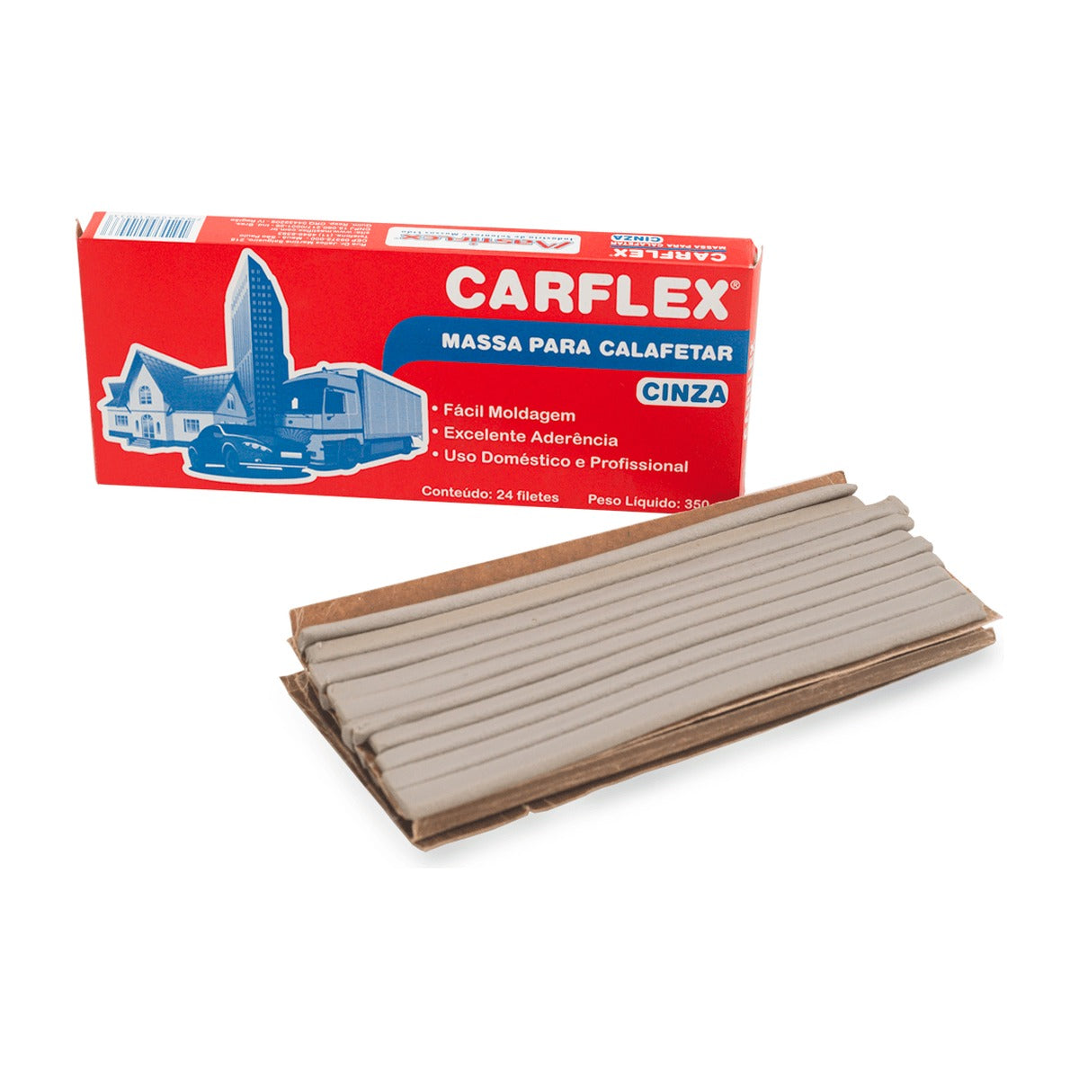 Massa de calafetar Carflex cinza para vedação de juntas 350 g