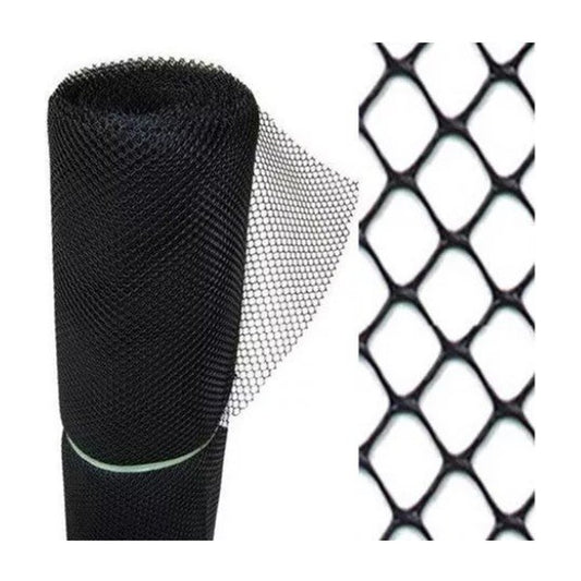Tela plástica hexagonal Telatex para pinteiro e cercamento 1 x 50 m