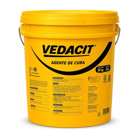 Agente de cura química Vedacit Pro emulsão parafínica para concreto 18 kg