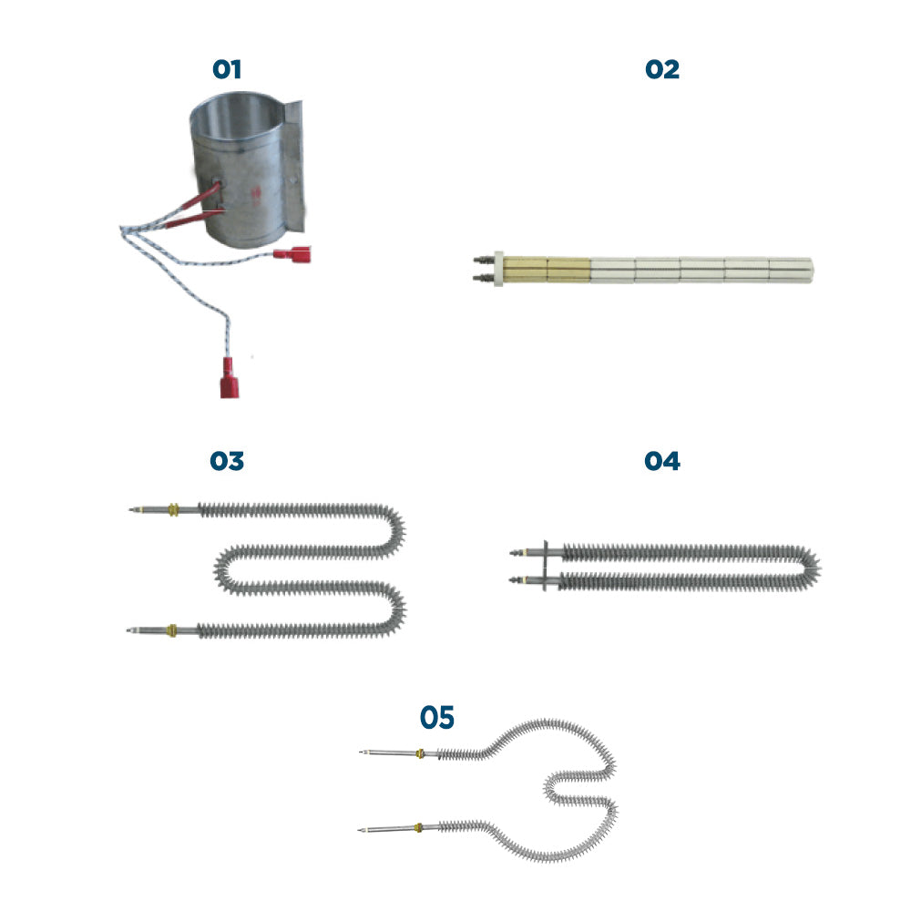 Resistência para Estufa ECG 100 - 1000W 220V "W" (P.R. Estufas)