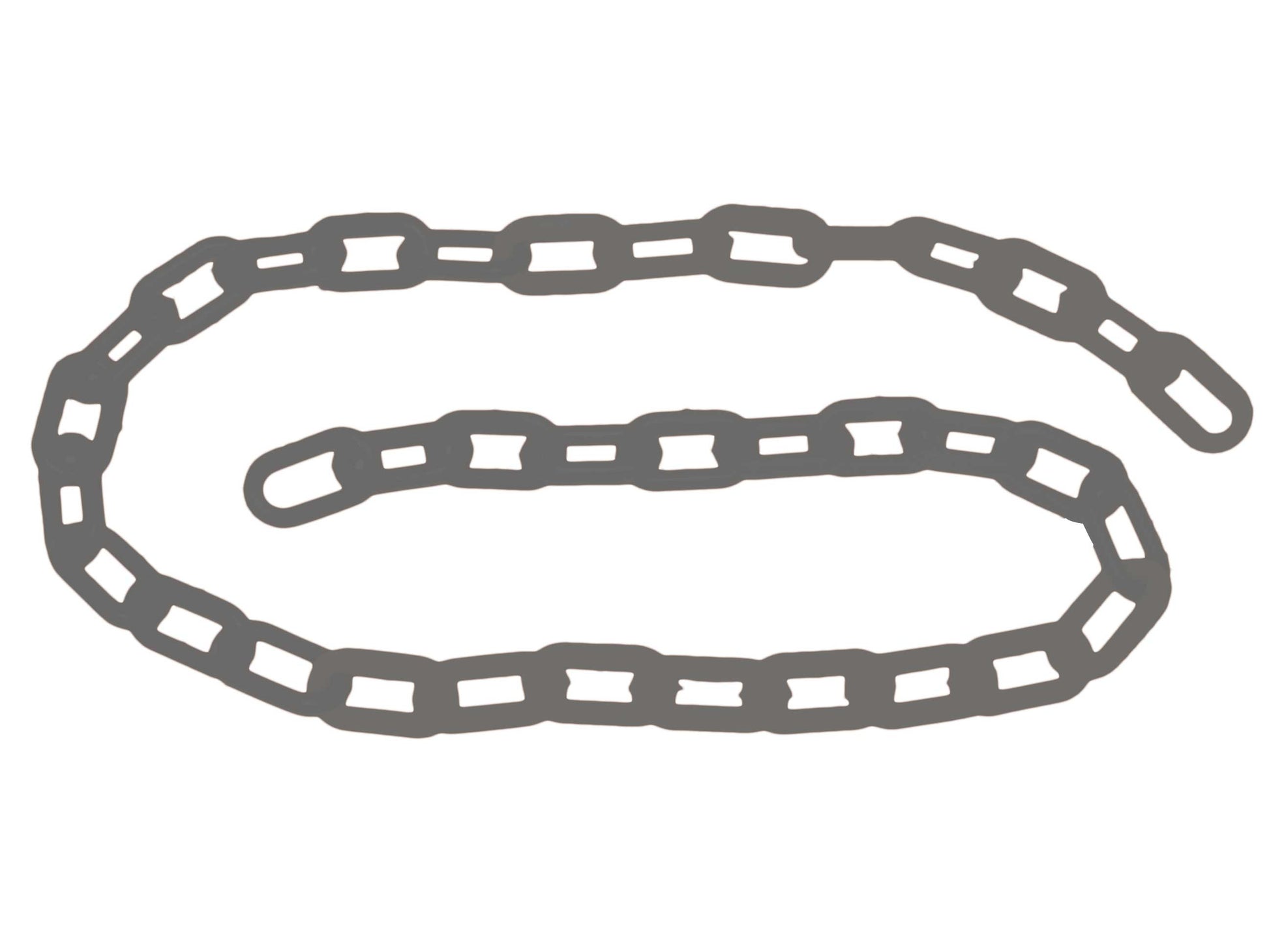 Corrente Plástica Cinza 10mm (10 metros) - Carbografite