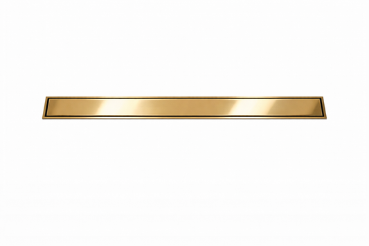 RALO LINEAR INOX 304 OURO POLIDO 100 cm - SAÍDA LATERAL