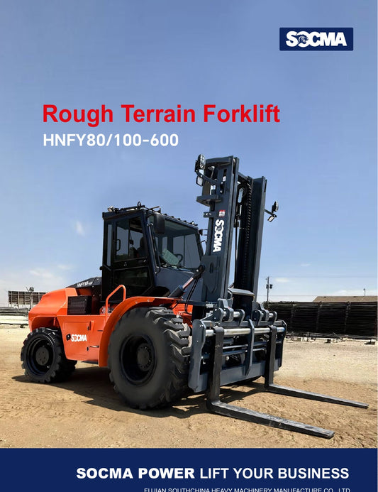 Empilhadeira Off-Road SOCMA HNFY80/100-600 (8 a 10 Toneladas)