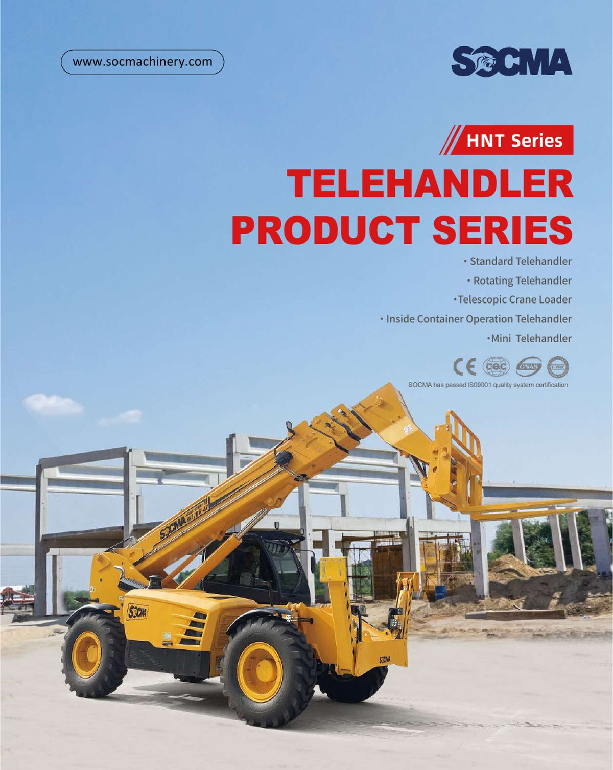Manipulador Telescópico (Telehandler) SOCMA HNT Series