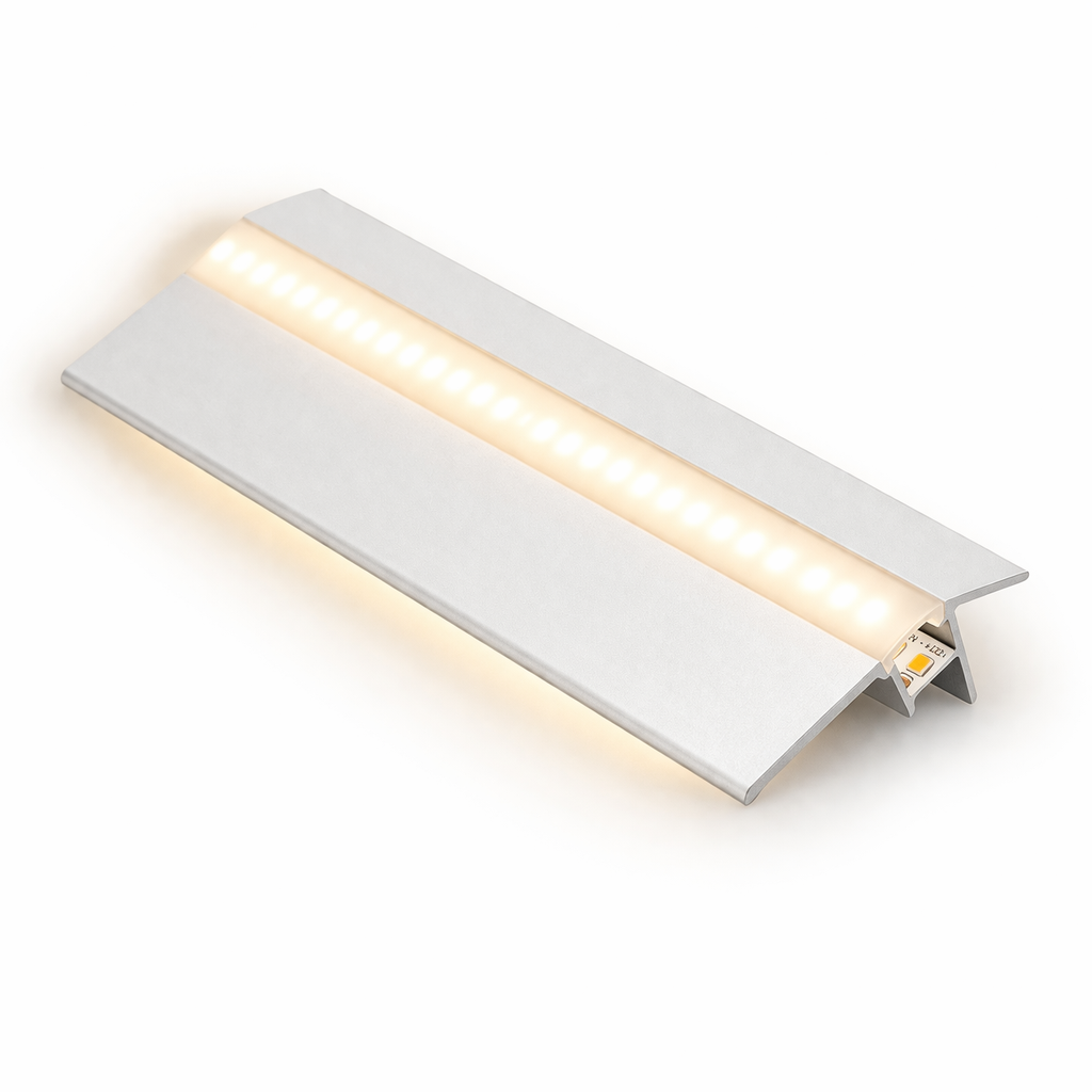 PERFIL TRIO RODAPÉ AL BLANC 2,5 m C/LED