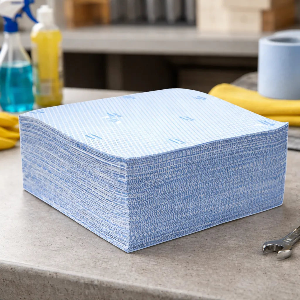 Pralim Toalha Absorvente Industrial Plus 29cm X 29cm - 100 Unid - Azul