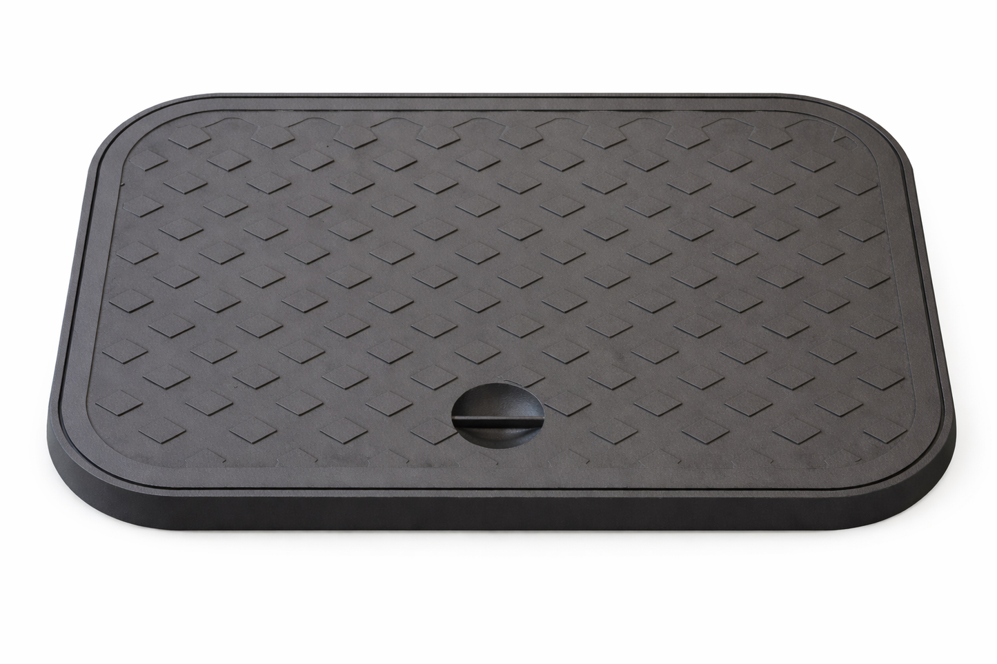 TAMPÃO DE FERRO FUNDIDO T-33 ARTICULADO CL A15 B125 - LEVE - 450 X 500 MM