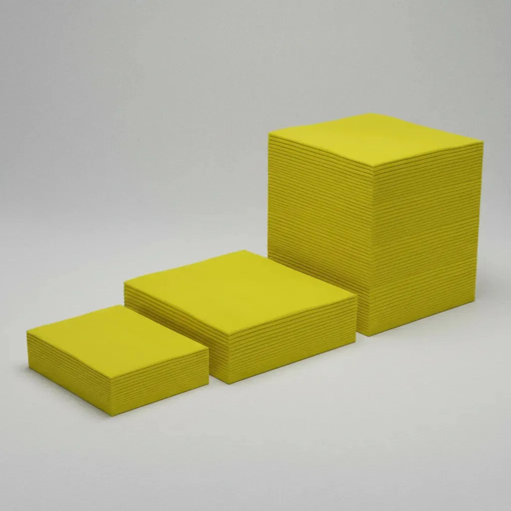 Pralim Toalha Absorvente Industrial 29cm X 29cm - 50 Unid - Amarelo