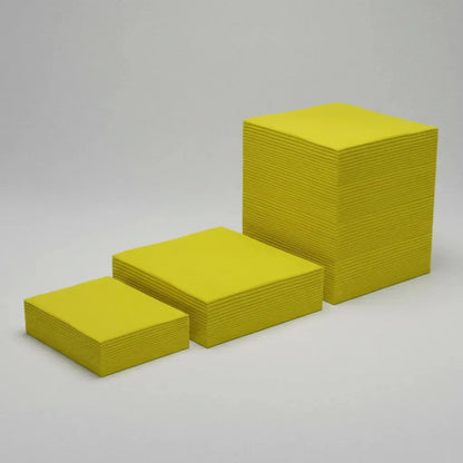 Pralim Toalha Absorvente Industrial 29cm X 29cm - 50 Unid - Amarelo