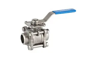 Válvula de esfera tripartida inox 316 PN 63 SW