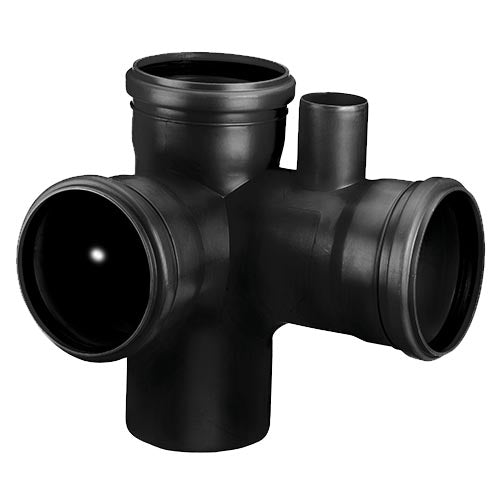 Ramal de Canto Duplo 87°30´ 110 mm PP Duratop X