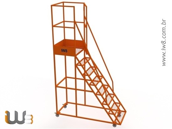 Escada Plataforma Almoxarifado 1,9m