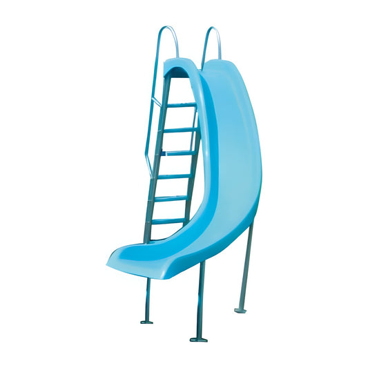 Escorregador Curvo em Fibra para Piscina Bakof
