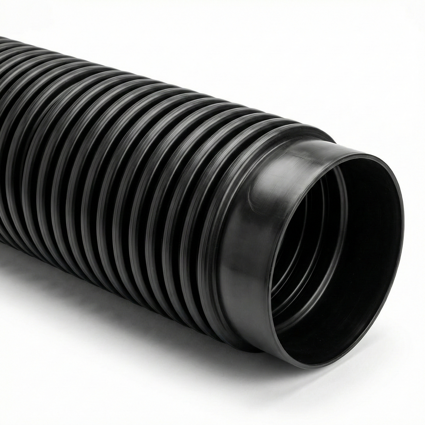 Tubo Corrugado  PEAD Dupla Parede 400mm SN4 barra 6 metros - Perfurado