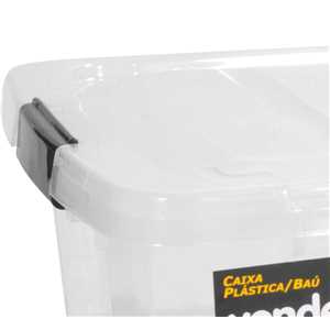 Caixa plástica/baú, transparente, CBV 020, VONDER