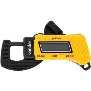 Medidor digital de espessura, 0 a 12,7 mm, VONDER