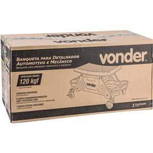 Banqueta plástica para detalhador automotivo e mecânico, BDM 360 VONDER