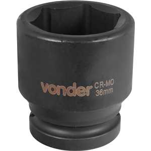 Soquete sextavado de impacto, encaixe de 3/4" x 36,0 mm, VONDER