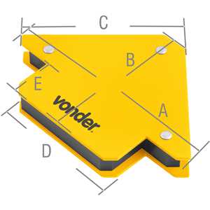 Esquadro magnético 10 kgf para soldador, VONDER
