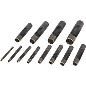 Jogo de vazadores de aço de 4 mm a 32 mm, com 12 peças, VONDER