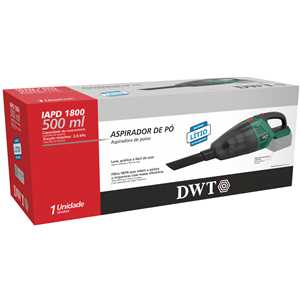 Aspirador de pó, bateria intercambiável de 18 V, sem bateria e sem carregador, IAPD 1800 DWT