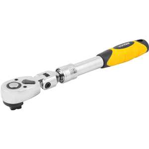 Catraca para soquete, encaixe 1/2", telescópica, cabeça articulada, VONDER