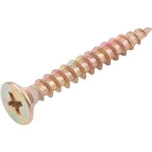 Parafuso madeira chipboard, cabeça chata, fenda cruzada/phillips, 4,5 mm x 35,0 mm, VONDER