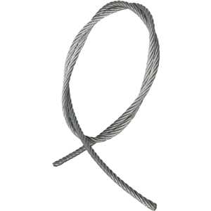Cabo de aço galvanizado, alma de fibra, 7,94 mm - 5/16", 6 x 7, VONDER
