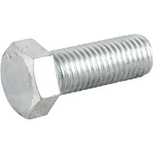 Parafuso sextavado zincado 3/4" x 2", UNC, rosca total, VONDER
