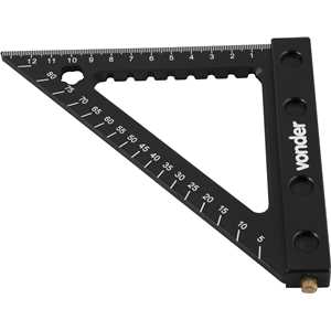 Esquadro triangular para carpintaria, 120 milímetros, VONDER