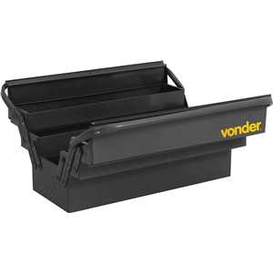 Caixa metálica sanfonada para ferramentas, com 5 gavetas, 50 cm x 19 cm x 20 cm, VONDER