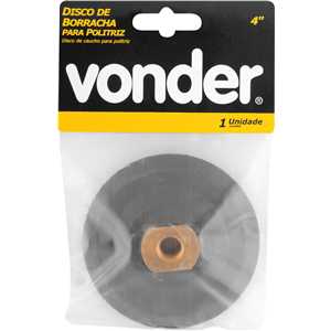 Disco de borracha, 4", para politriz, VONDER