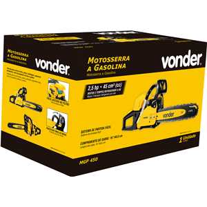 Motosserra a gasolina, 45,0 cm³ (cc), MGP 450 VONDER